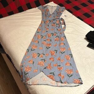 JustFab maxi wrap dress